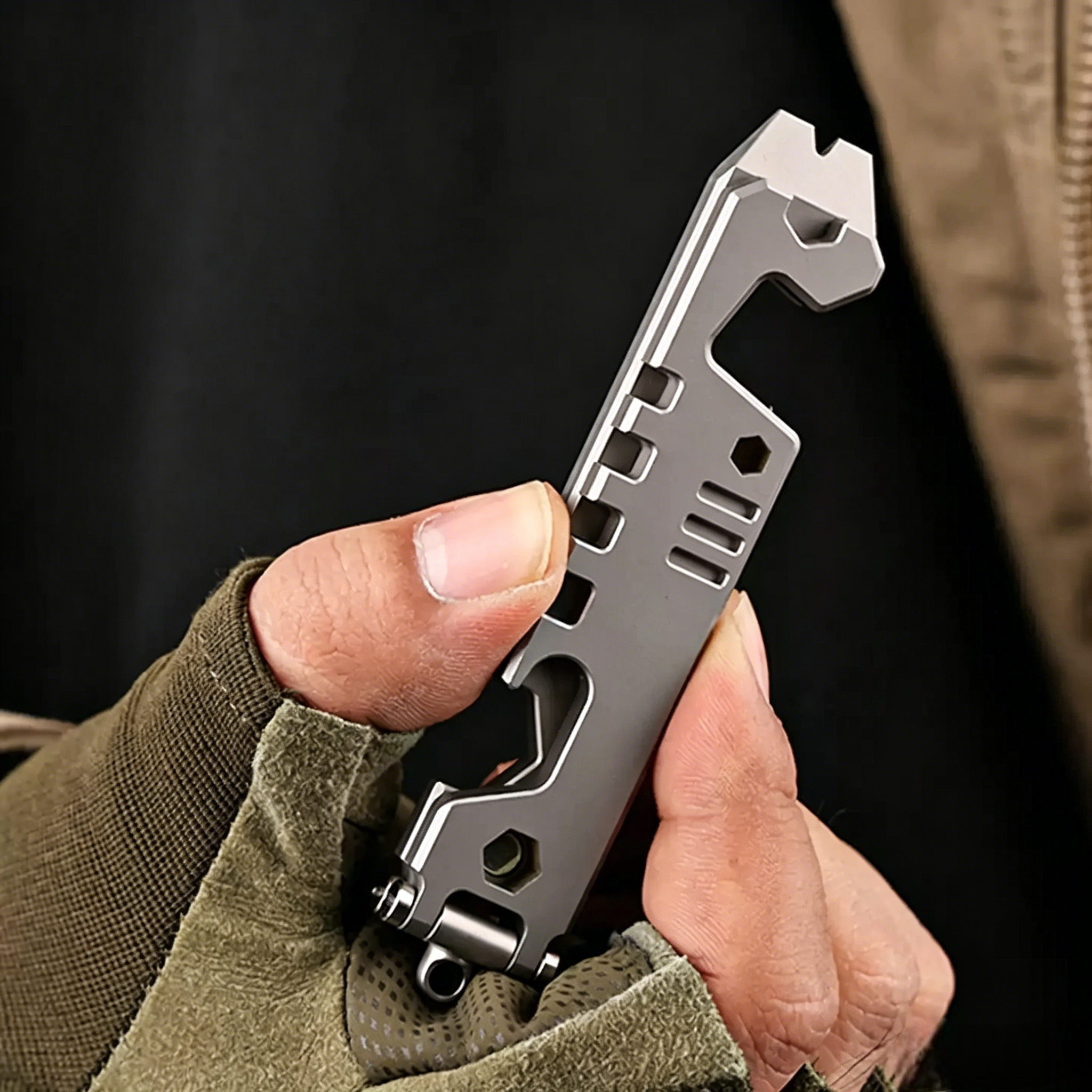 AceStand|All-in-1 Titanium Foldable EDC Phone Stand