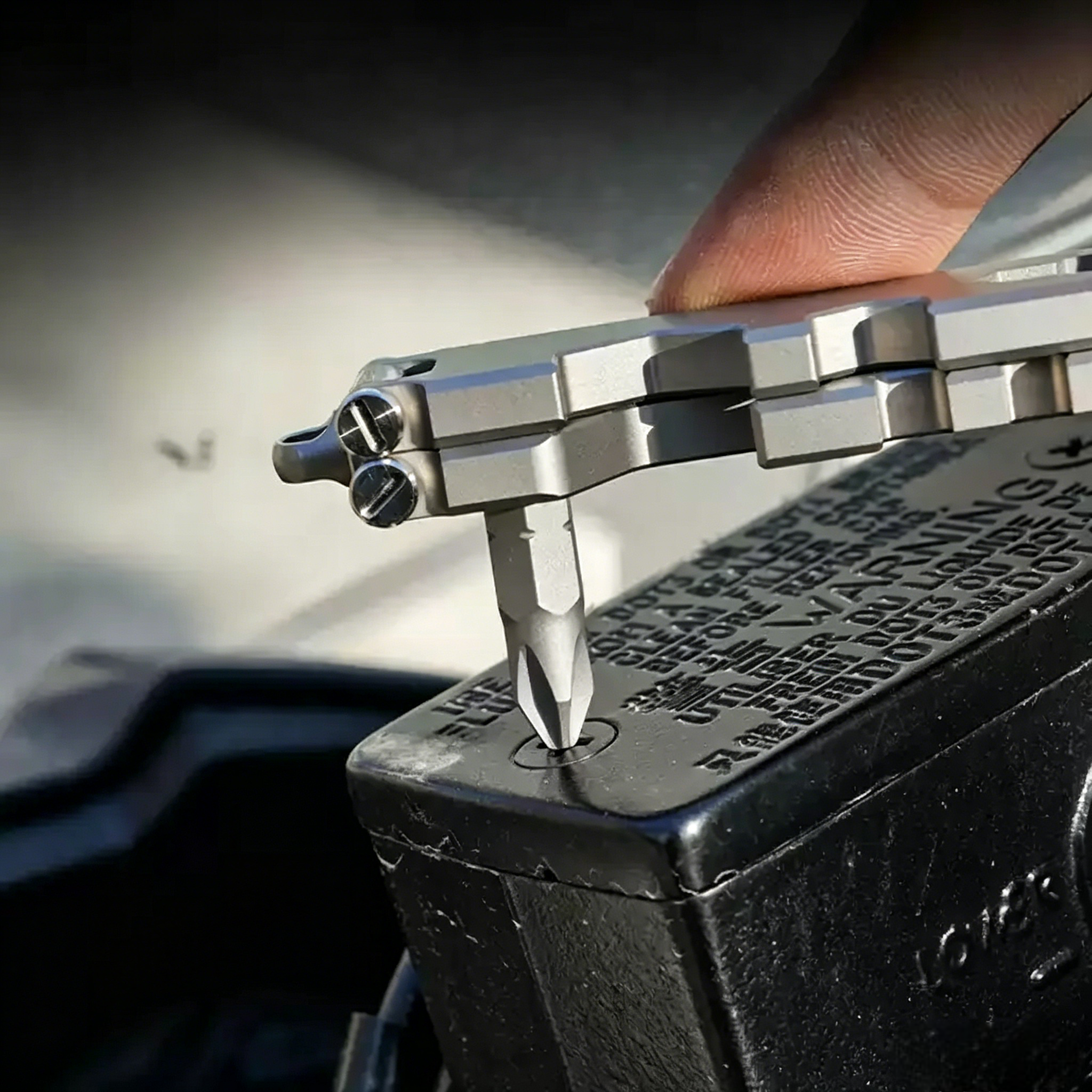 AceStand|All-in-1 Titanium Foldable EDC Phone Stand