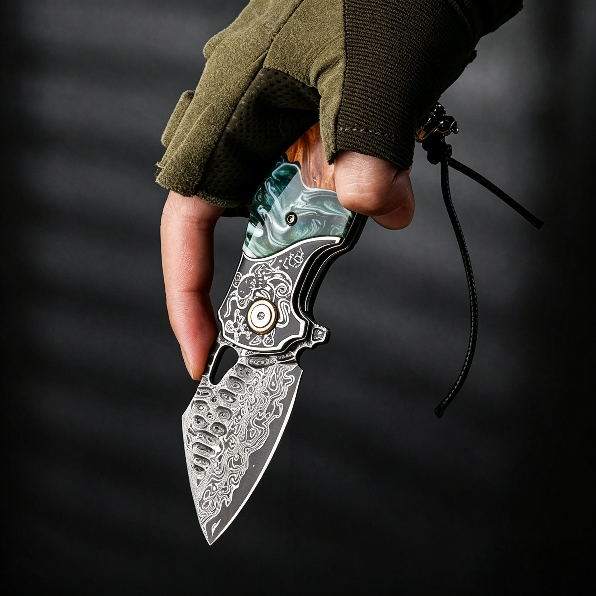 Verdal - The Pocket-Sized Handmade Damascus EDC Folding Knife