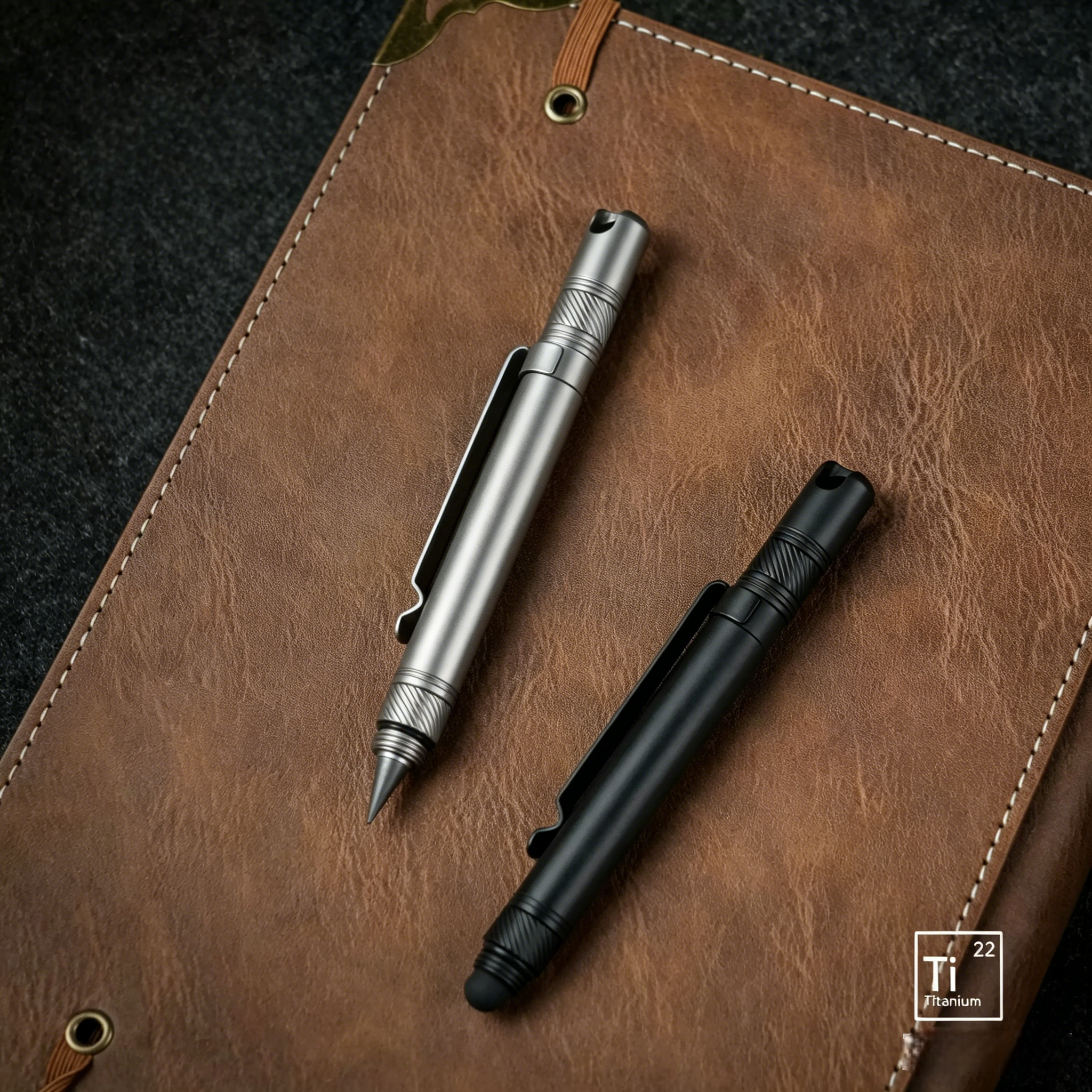 The OmniPen: Titanium Pocket Tool with 5 Smart Functions