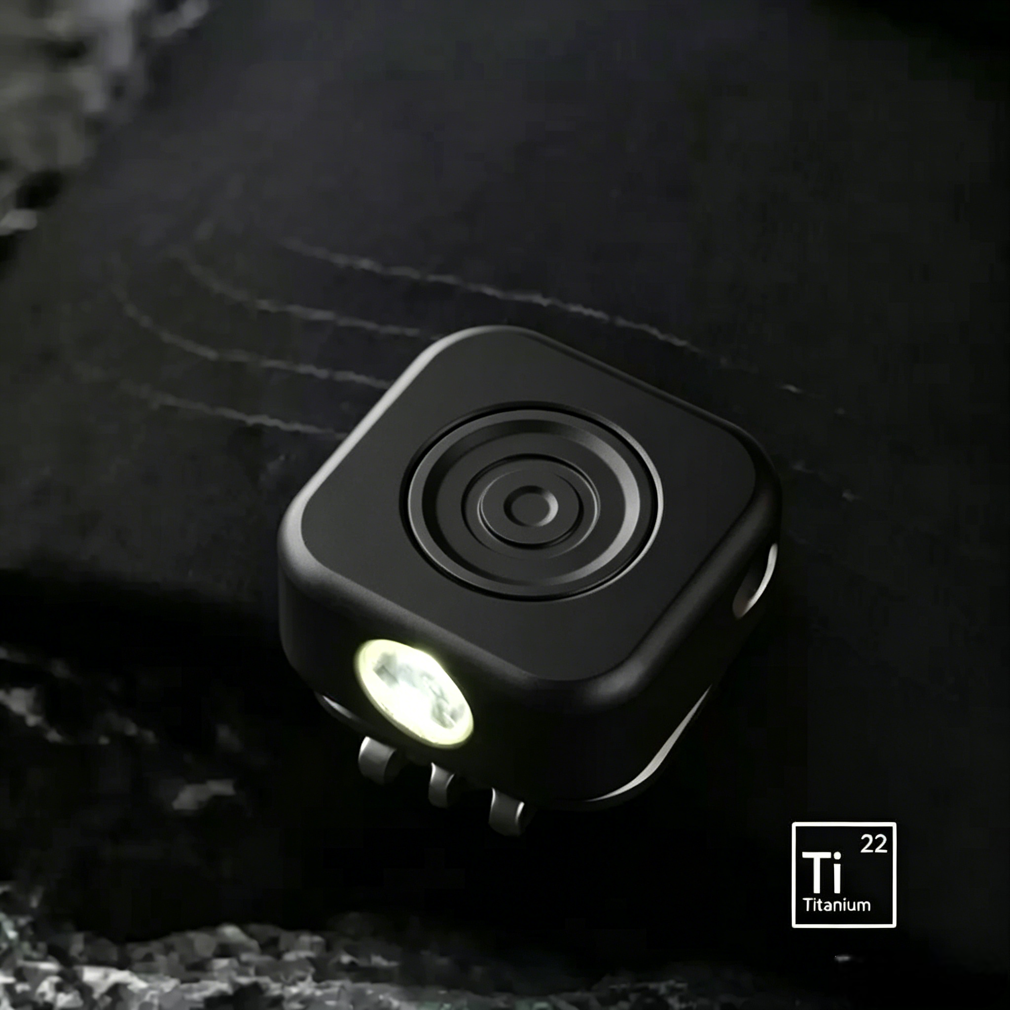MagCoin - Titanium Magnetic Quick-Release Micro Flashlight