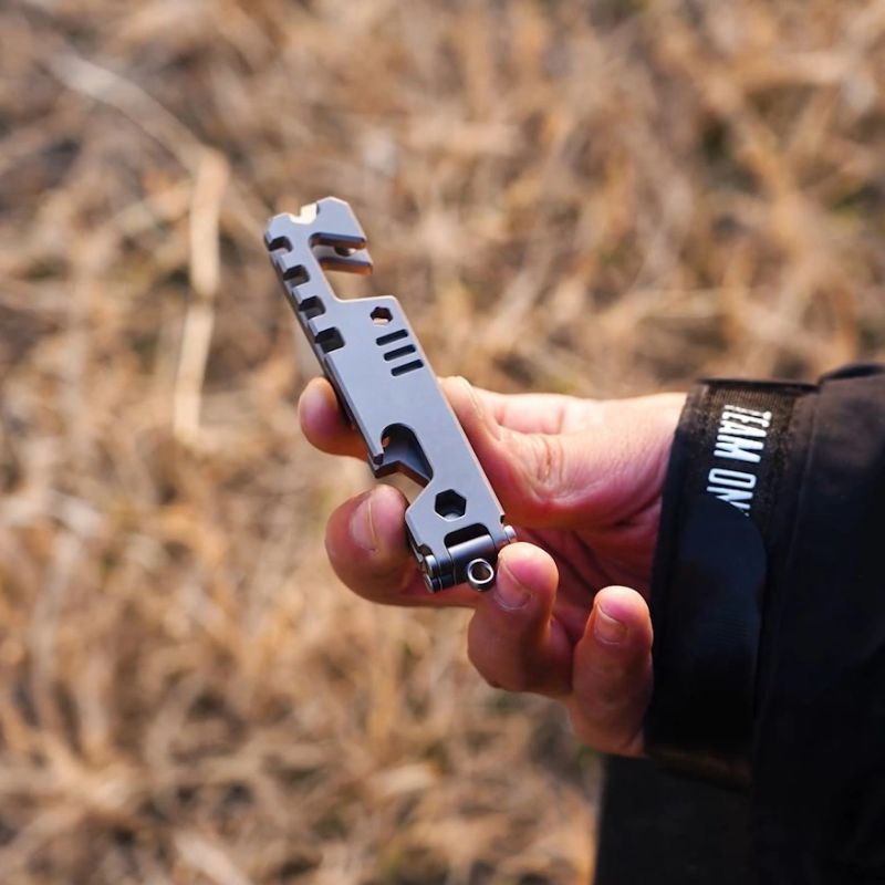 AceStand|All-in-1 Titanium Foldable EDC Phone Stand