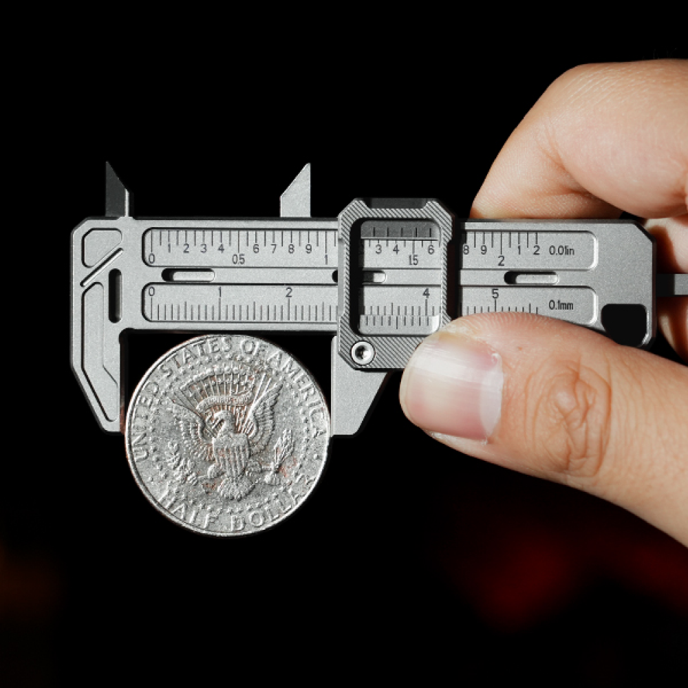 TiCal Pro 2.0: A Titanium Dual-Scale Vernier Caliper for EDC
