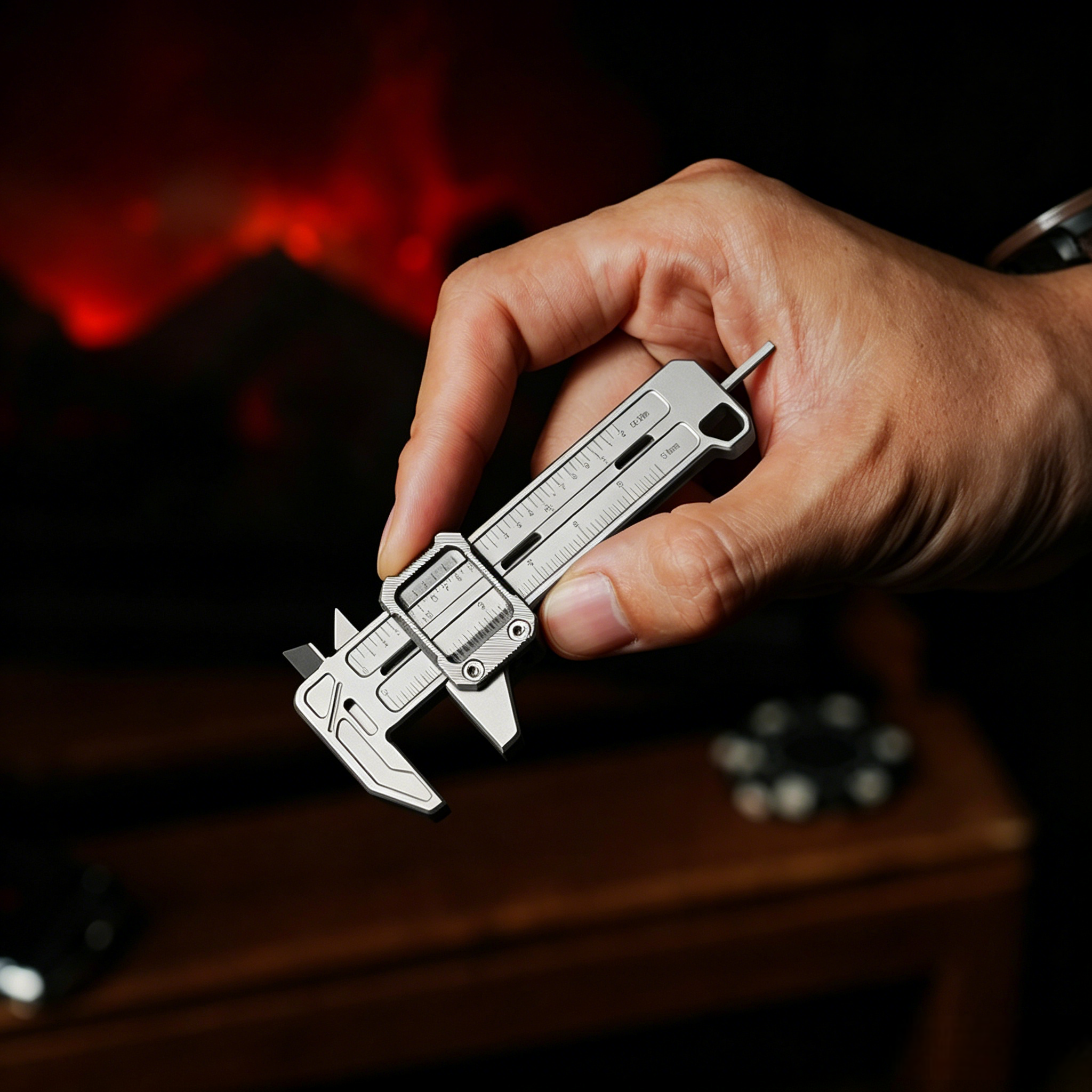 TiCal Pro 2.0: A Titanium Dual-Scale Vernier Caliper for EDC