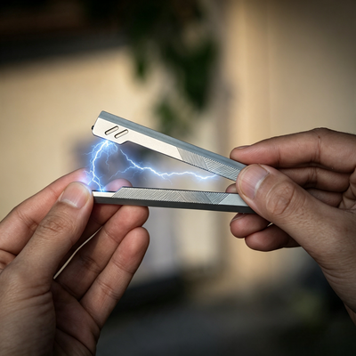 The Prule: Titanium Multifunctional EDC Foldable Ruler