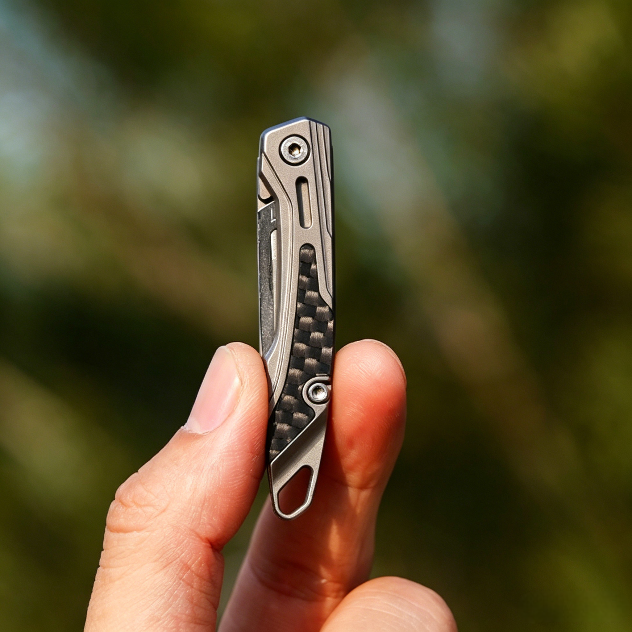 NickBlade: Titanium Micro Folding Knife for EDC Tasks