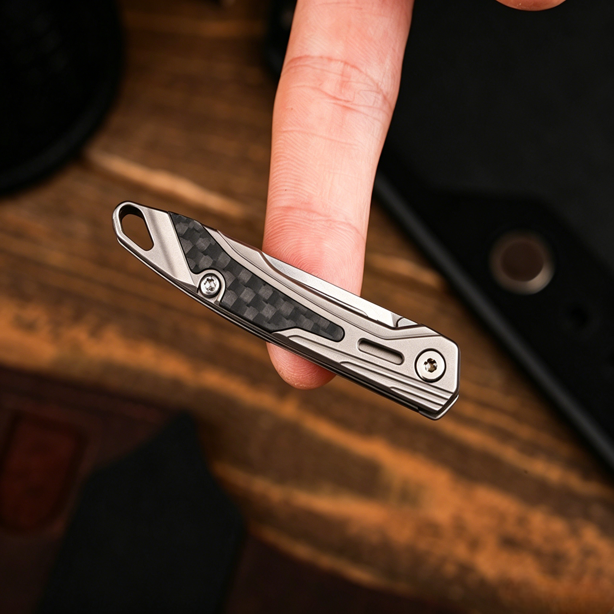 NickBlade: Titanium Micro Folding Knife for EDC Tasks