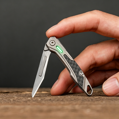 NickBlade: Titanium Micro Folding Knife for EDC Tasks