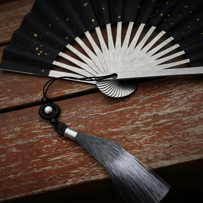 The Galaxy: Titanium EDC Kung Fu Folding Fan/ Emergency Tool