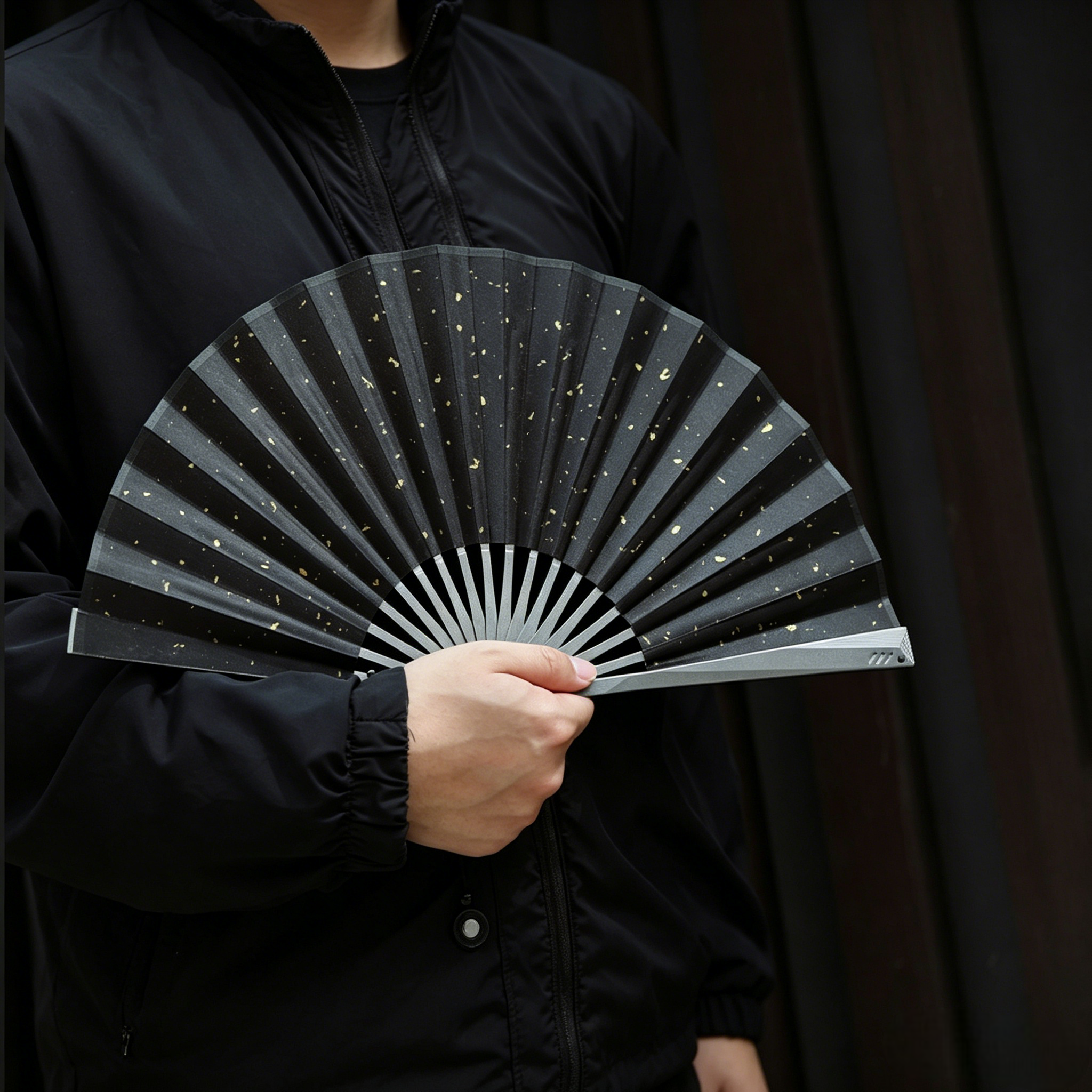 The Galaxy: Titanium EDC Kung Fu Folding Fan/ Emergency Tool