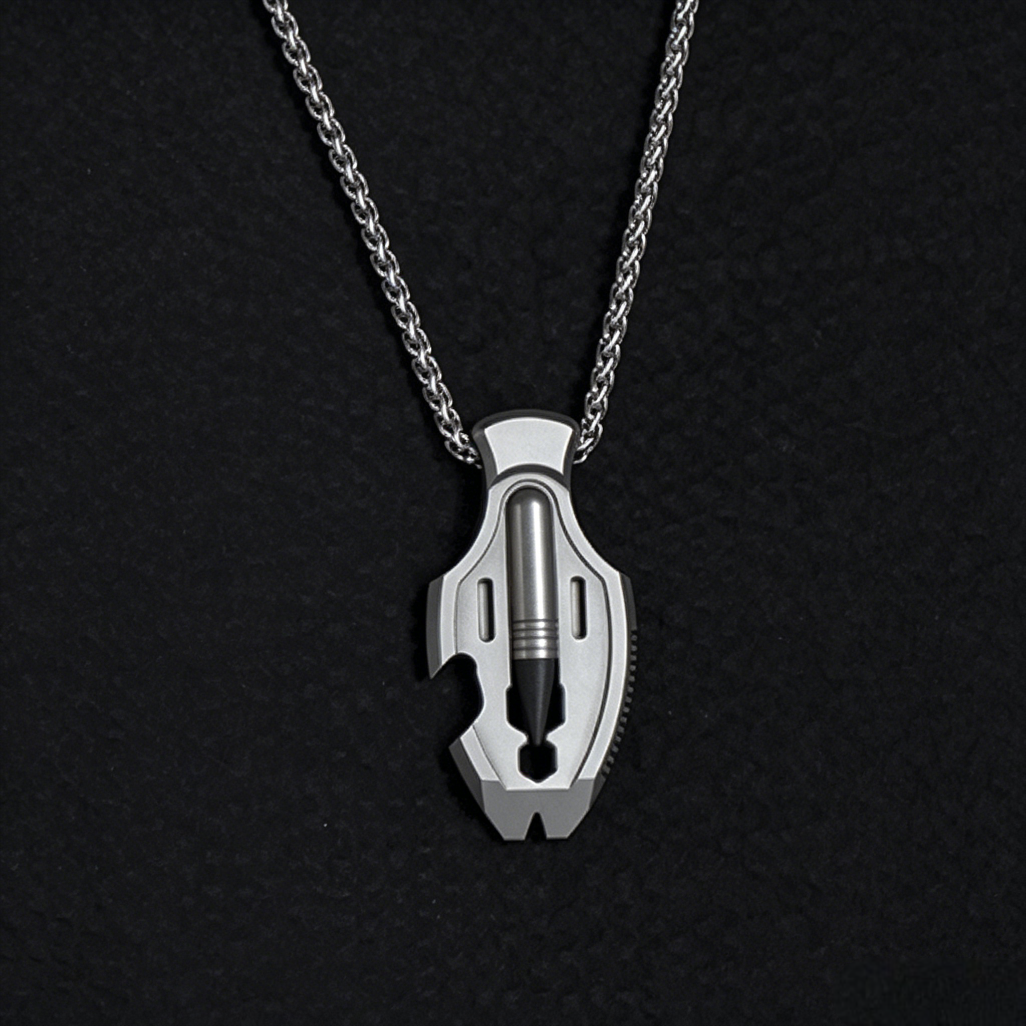 The Flounder - Titanium Multitool Pendant For EDC