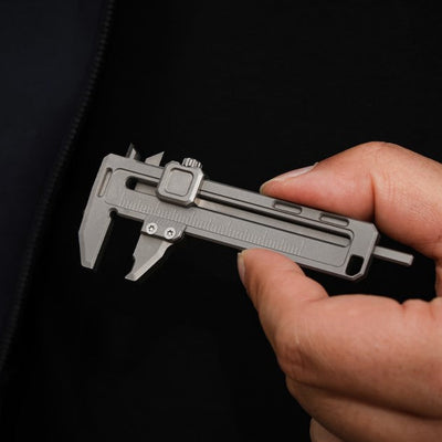 TiCal Pro - Titanium Mini Caliper with 7+ Functions in One