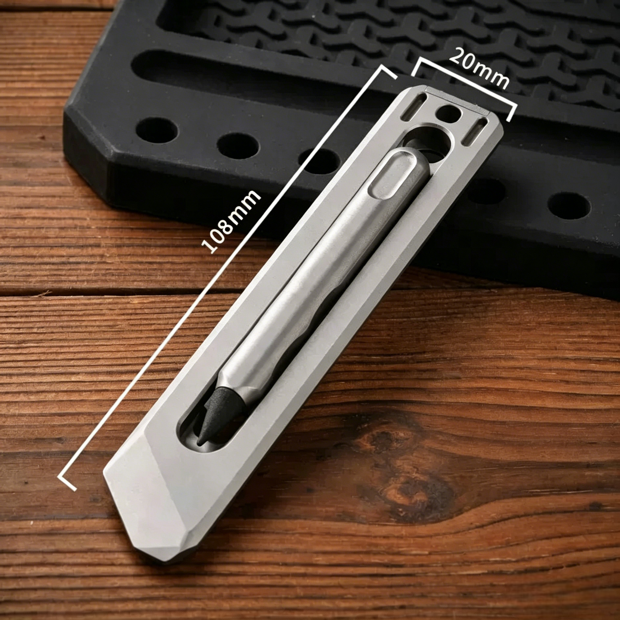 The BookBond Pen-Your Titanium Multitool Bookmark Companion