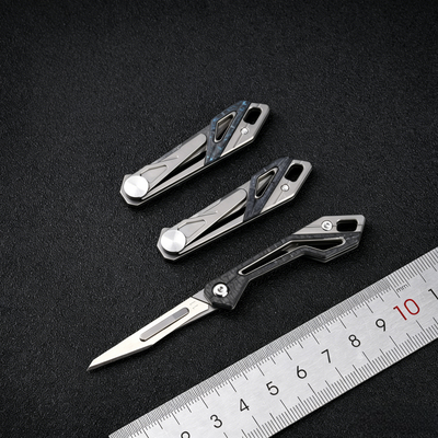 KeyKnife: Mini Titanium & Carbon Fiber EDC Scalpel