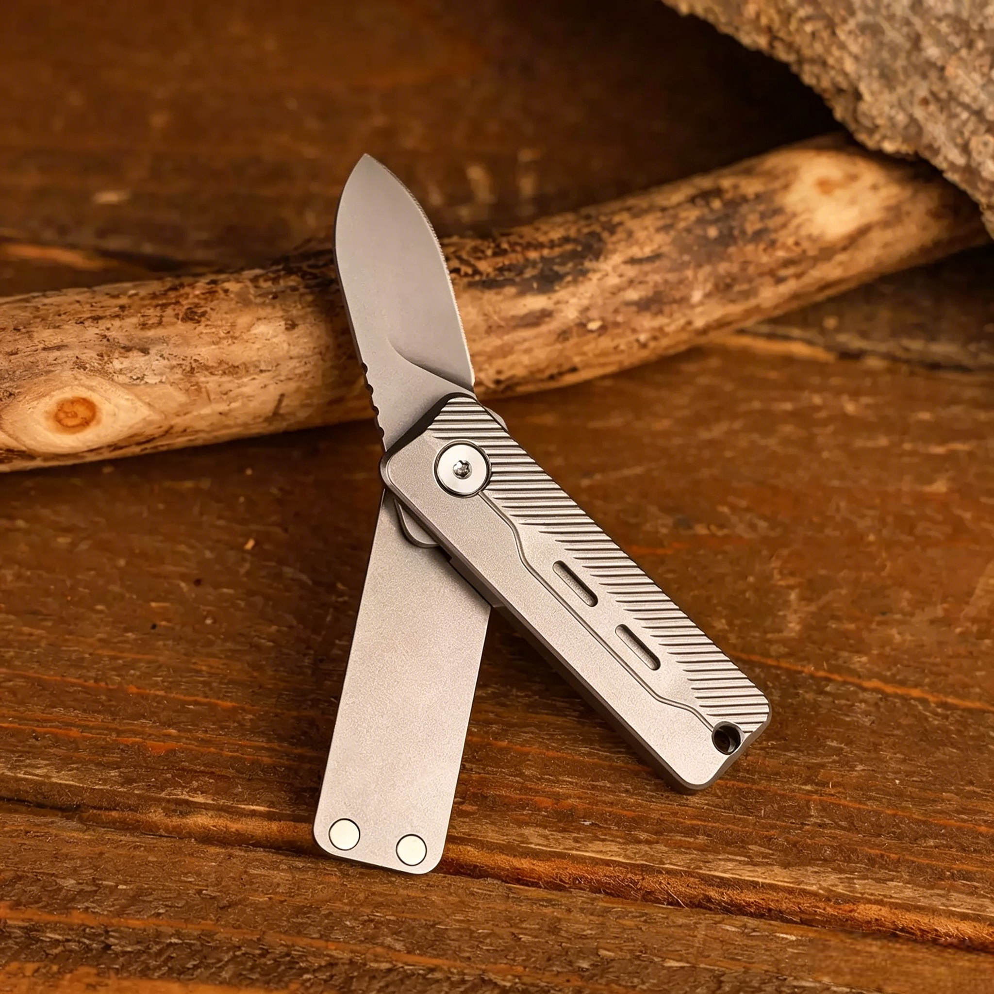 TiNova: Magnetic Titanium Mini EDC Knife & Fidget Tool