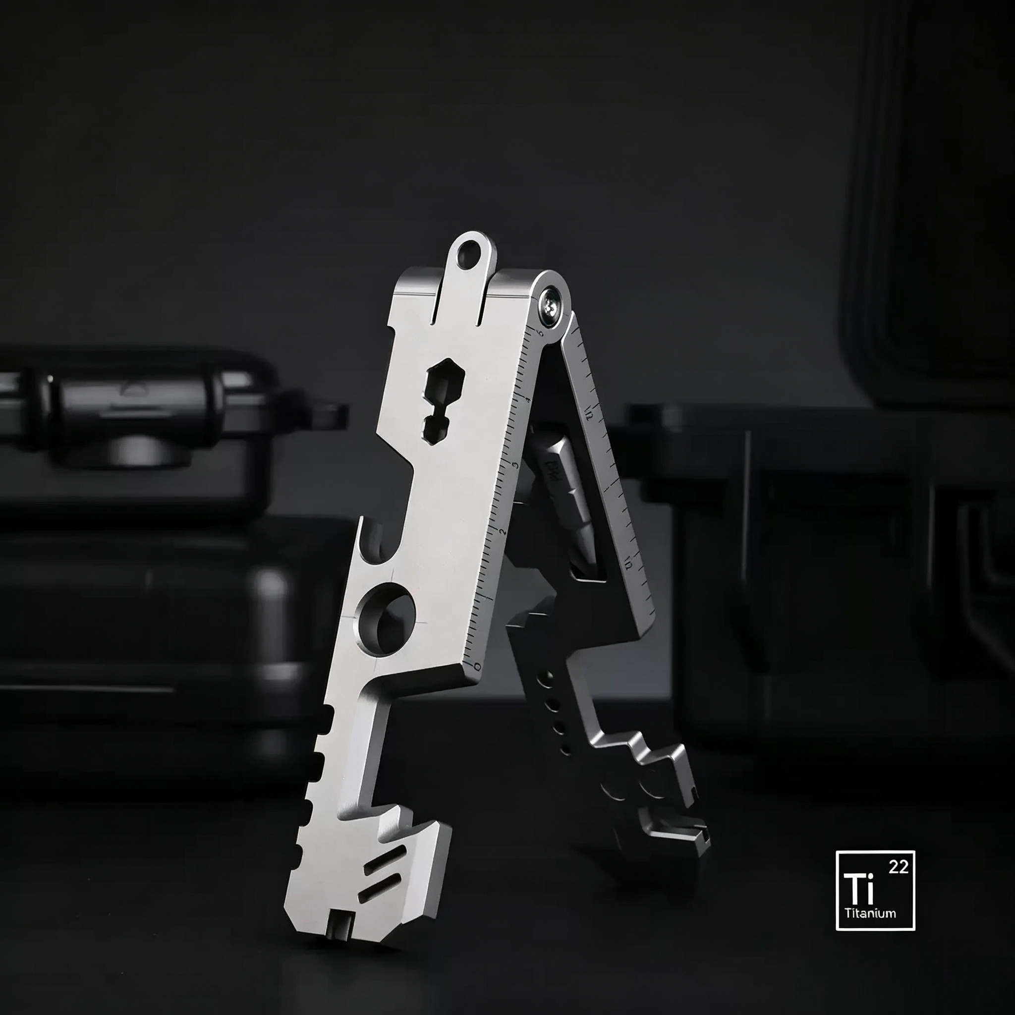 AceStand 2.0: The Magnetic All-in-1 Titanium EDC Phone Stand