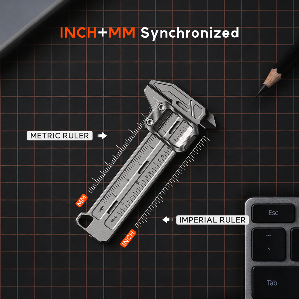 TiCal Pro 2.0: A Titanium Dual-Scale Vernier Caliper for EDC