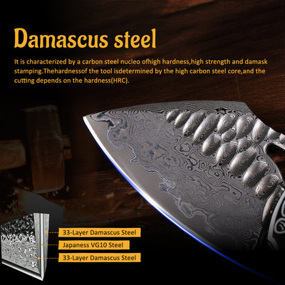 Verdal - The Pocket-Sized Handmade Damascus EDC Folding Knife